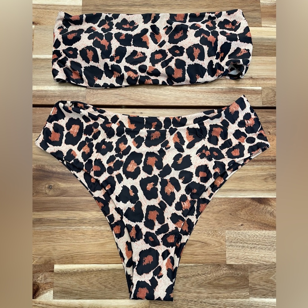 Leopard Print Bikini Set